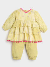 Daffodil Tier Kurta Set- Newborn