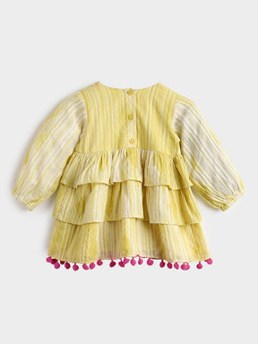 Daffodil Tier Kurta Set- Newborn
