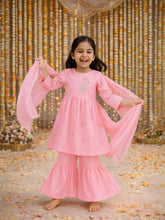 Pink Sharara Set with Dupatta