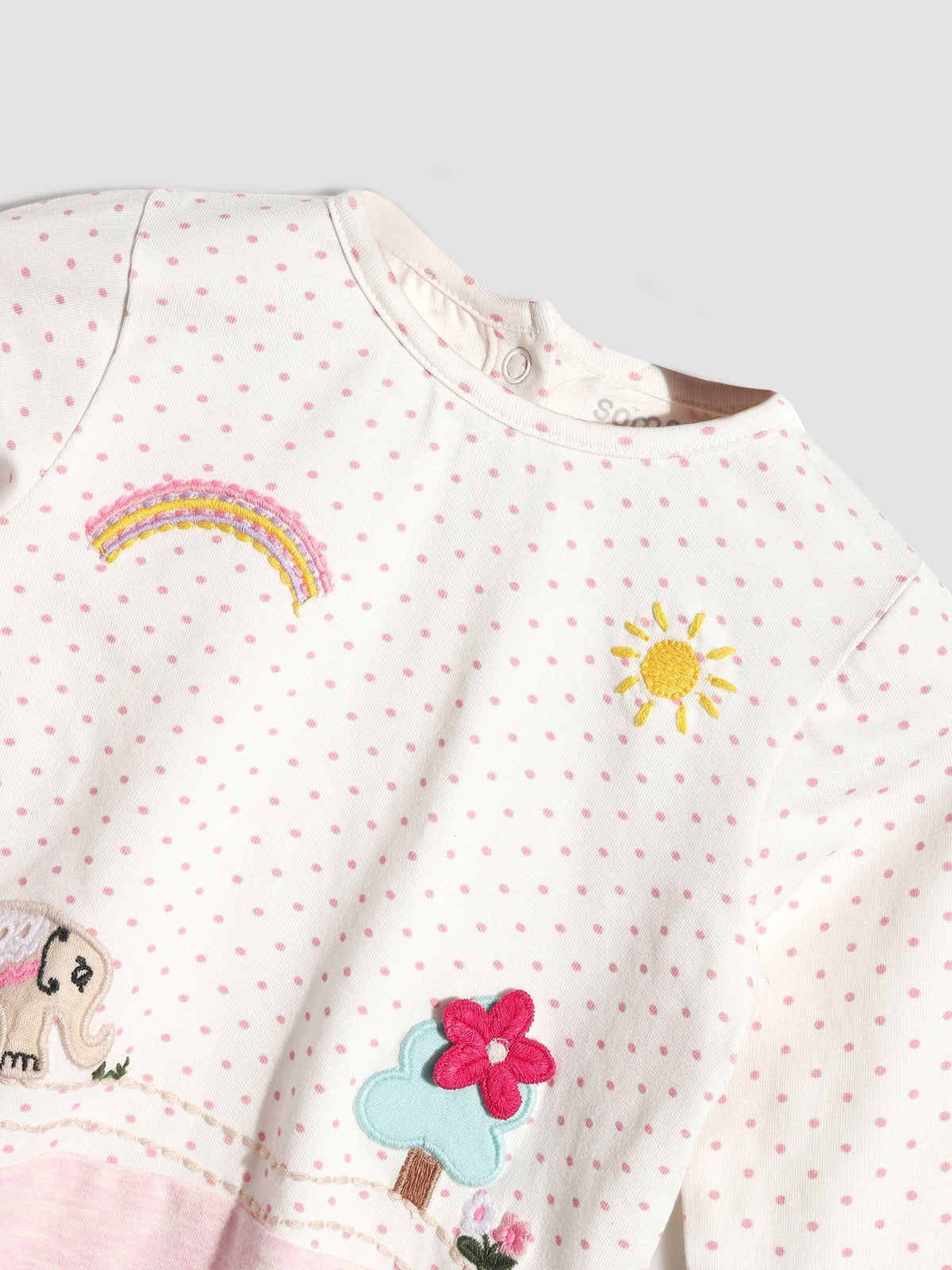 Pink Polka Elephant Set Somersault