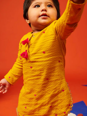 Newborn Kesari Tassel Girls Set Somersault