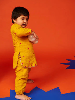 Newborn Kesari Tassel Girls Set Somersault