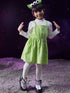 Neon Corduroy Dress With Tee