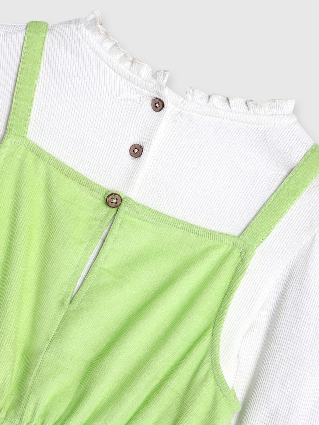 Neon Corduroy Dress With Tee