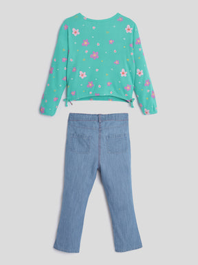 Flower Party Top & Pants Set Somersault