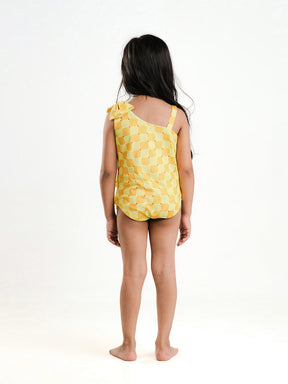 Mango One Shoulder Swimsuit