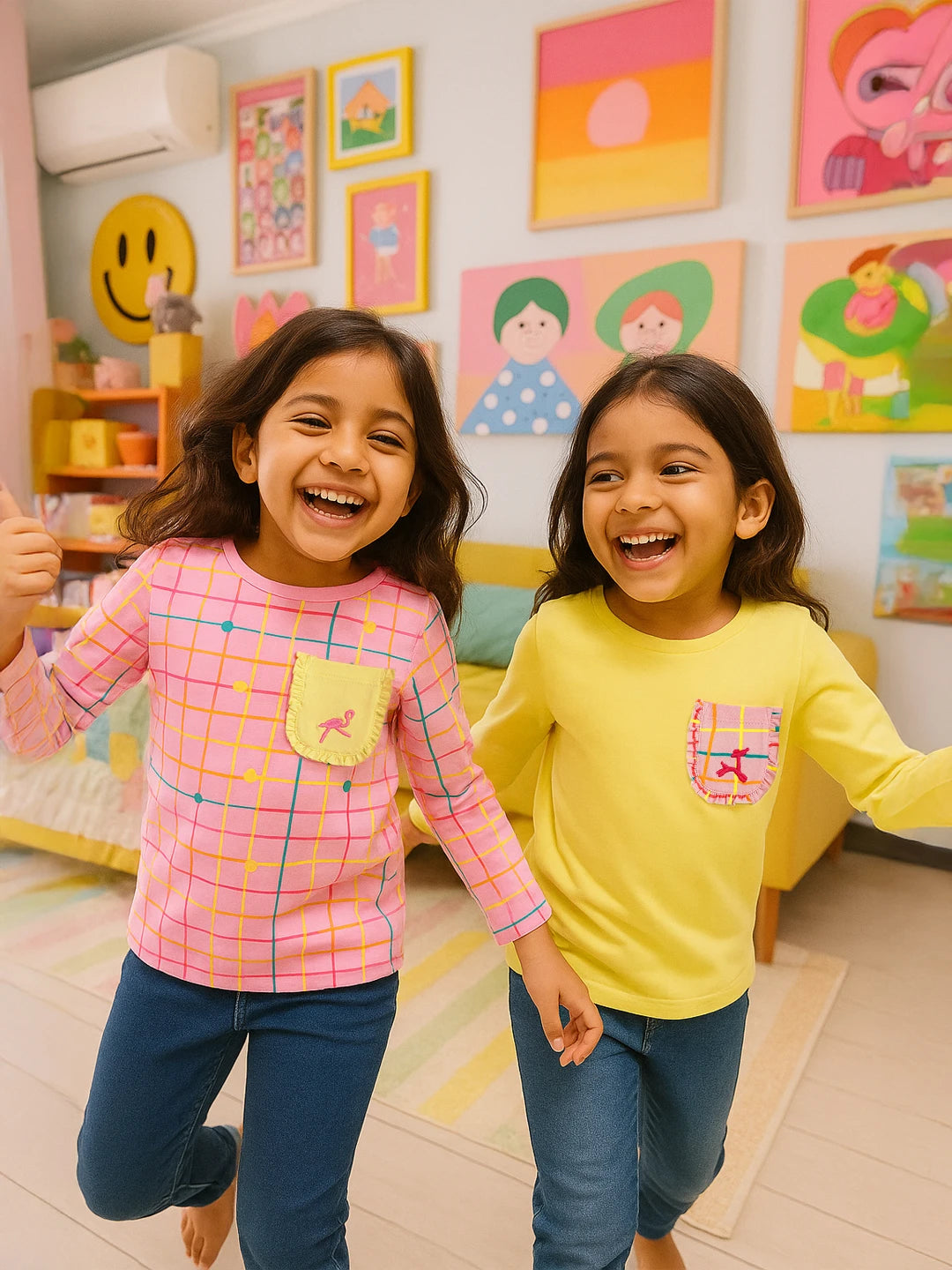 Ruffle Pocket Duo Tee Combo