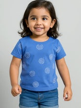 Cobalt Blue Swirl Top