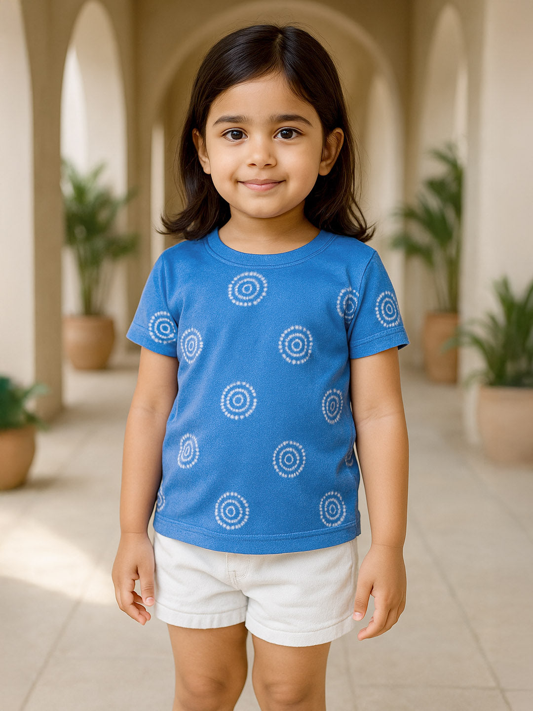 Cobalt Blue Swirl Top