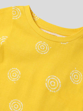 Sunshine Yellow Swirl Top Somersault