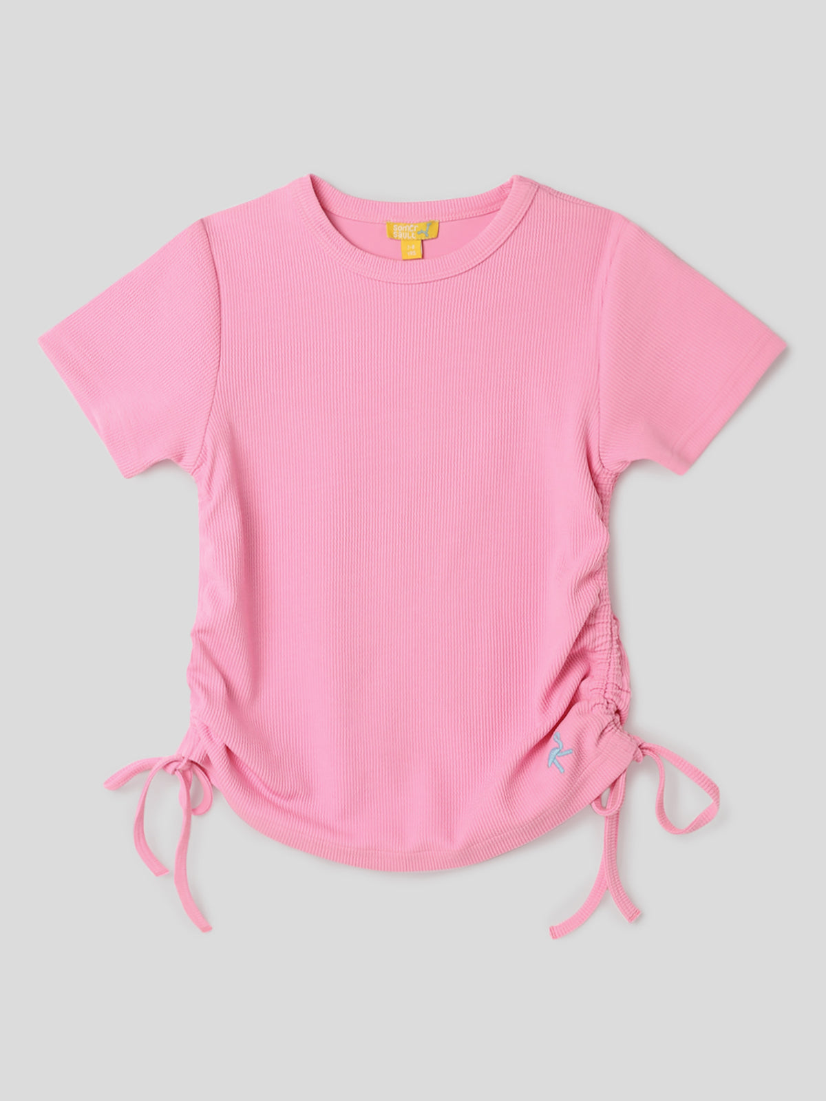Pink Pop Top With Drawstrings Somersault