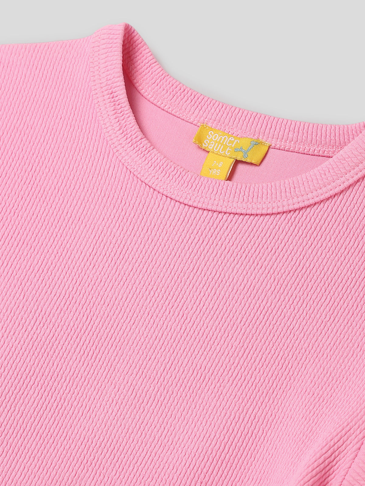 Pink Pop Top With Drawstrings Somersault