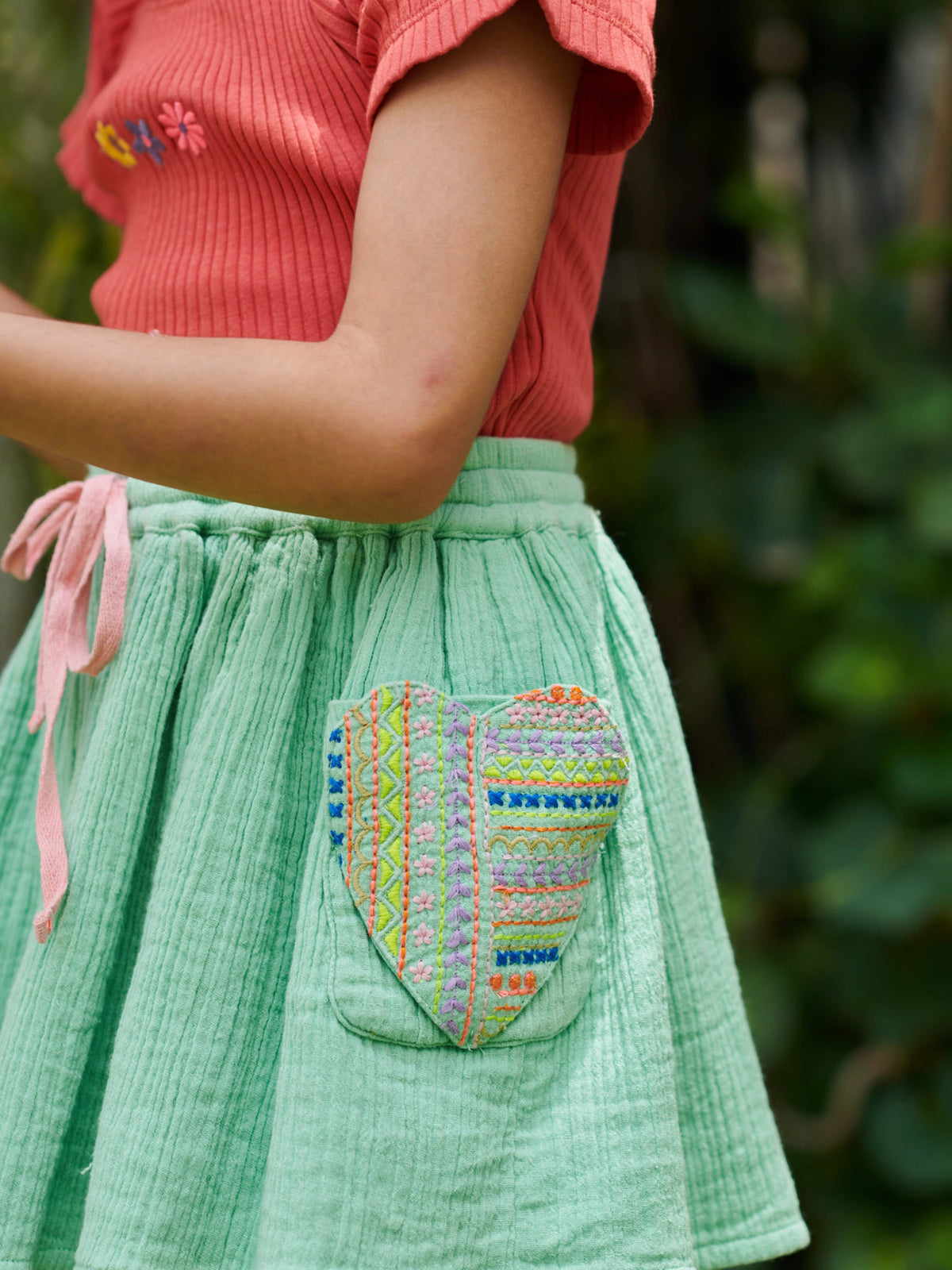 Pocket Hearts Skirt Somersault