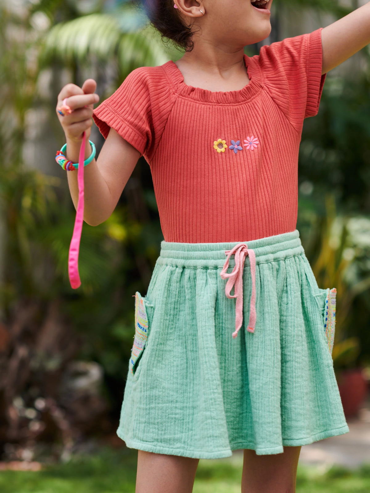 Pocket Hearts Skirt Somersault