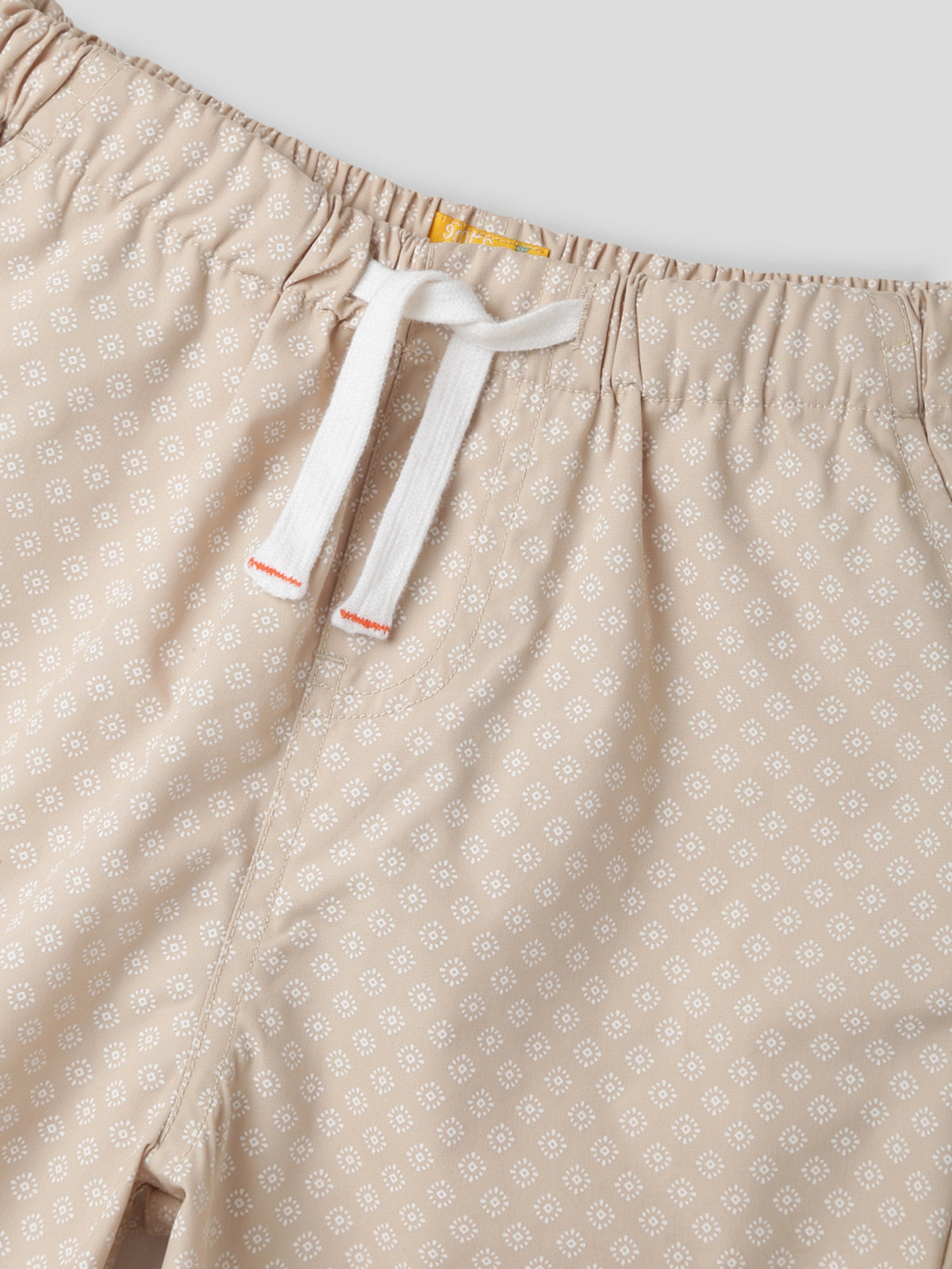 Printed Beige Bermuda Somersault