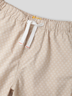 Printed Beige Bermuda Somersault