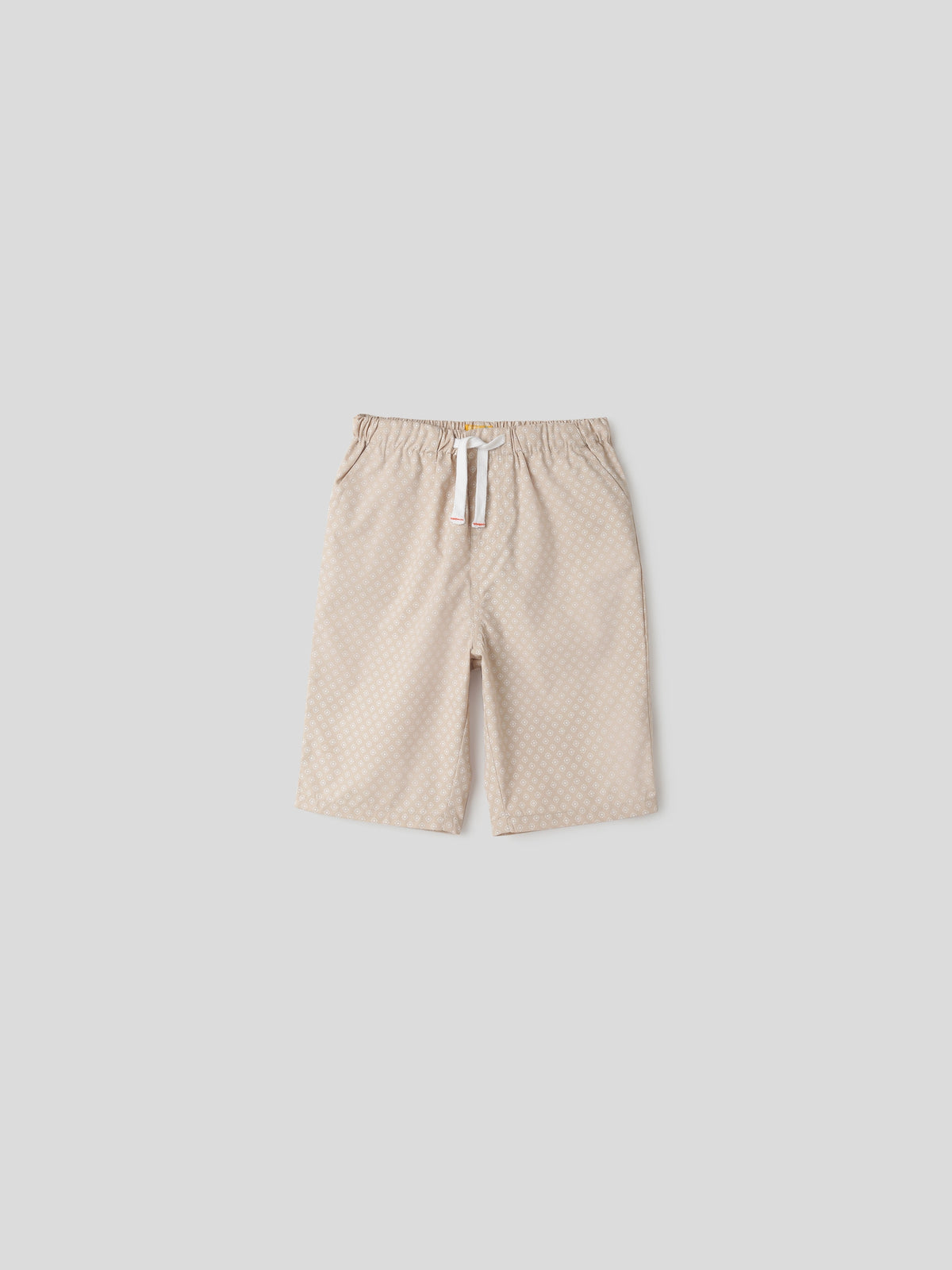 Printed Beige Bermuda Somersault