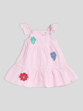 Pink Gingham Embroidered Dress Somersault