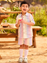 Fruity Sherbet Stripe Shirt & Short Set Somersault