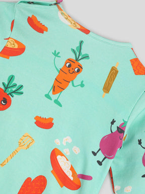 Eat Your Vegies Sleepsuit Somersault