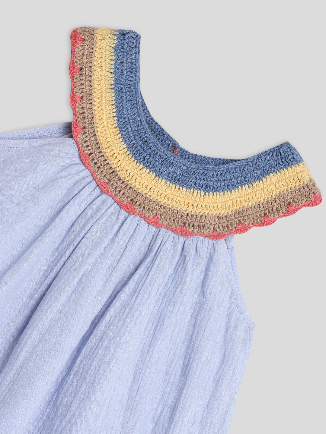 Sky Crochet Flouncy Top Somersault