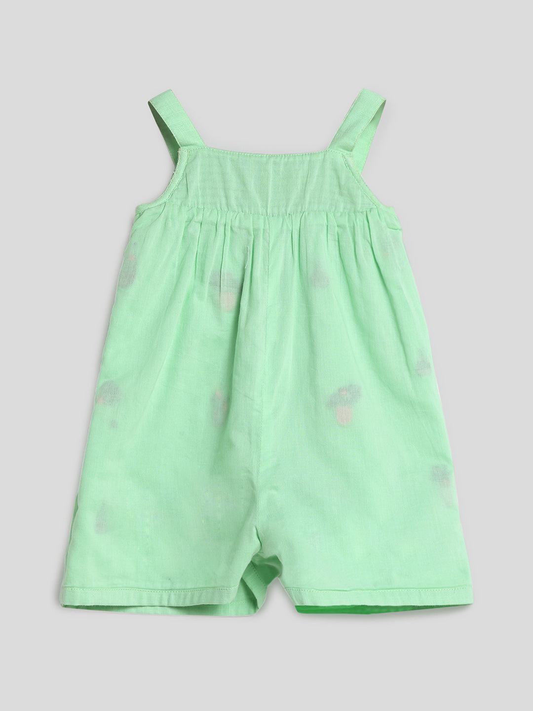 Green Embroidered Vase Romper Somersault