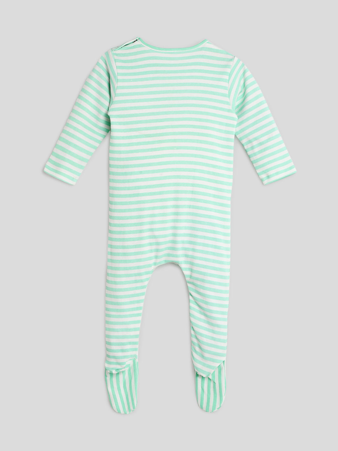 Eat Your Vegies Stripe Sleepsuit Somersault