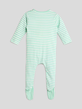 Eat Your Vegies Stripe Sleepsuit Somersault