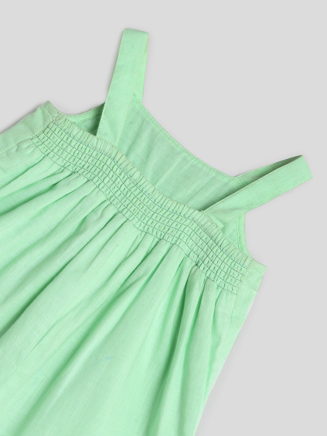 Green Embroidered Vase Romper Somersault