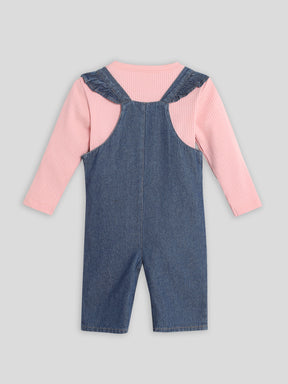 Fruity & Floral Denim Romper with Bodysuit Somersault