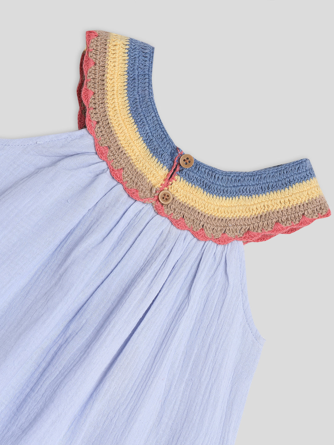 Sky Crochet Flouncy Top Somersault