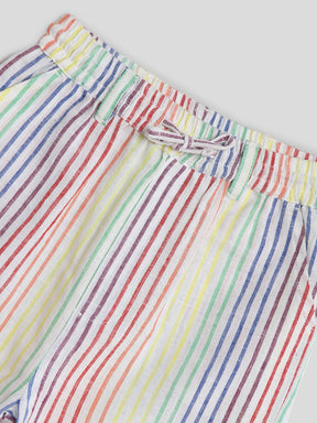Fruity Sherbet Stripe Shirt & Short Set Somersault