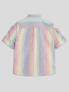 Fruity Sherbet Stripe Shirt & Short Set Somersault