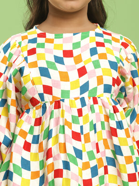 Crooked Check Top & Shorts Set Somersault