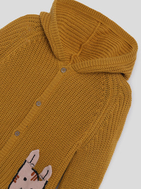 Knitted Chunky Hooded Cardigan Somersault