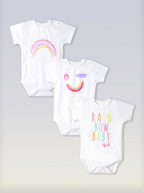 Rainbow Baby Onesie Set Of 3 Somersault