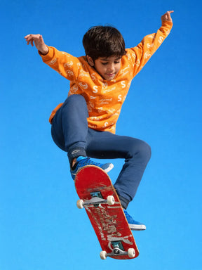 Yellow Athleisure Printed Sweatshirt