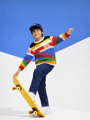 Palette Play Cotton Pullover Sweater