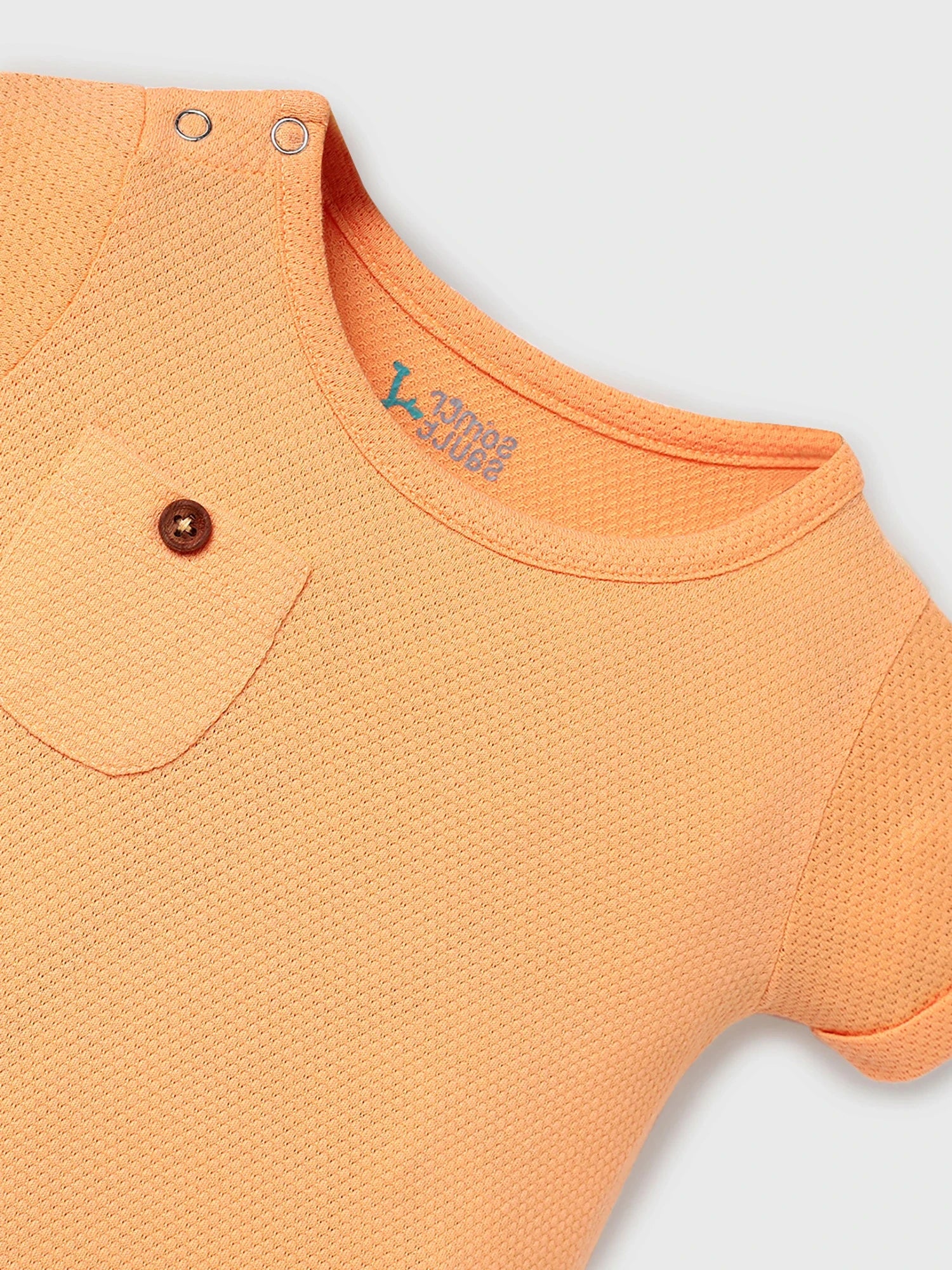 Pack of Two Pastel Textured Baby Romper Set