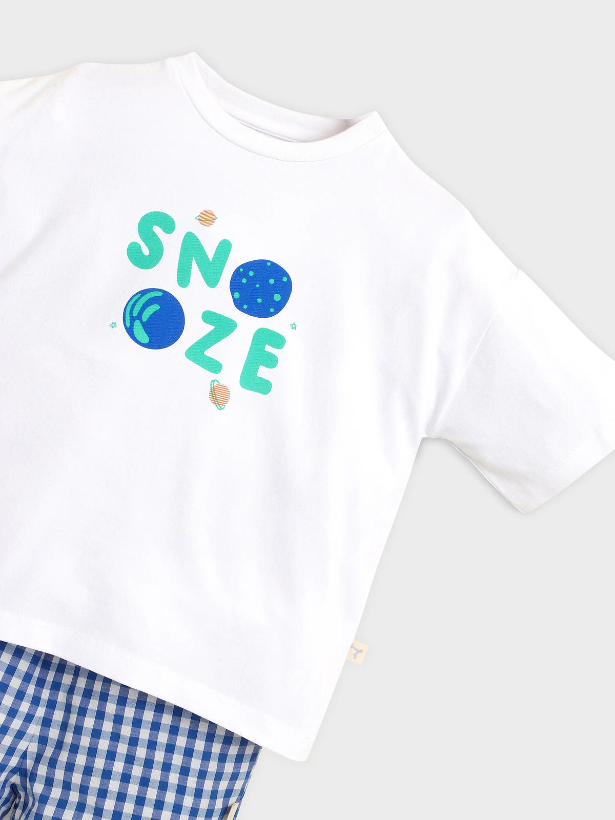 Boy Non matching Nightsuit White 1443