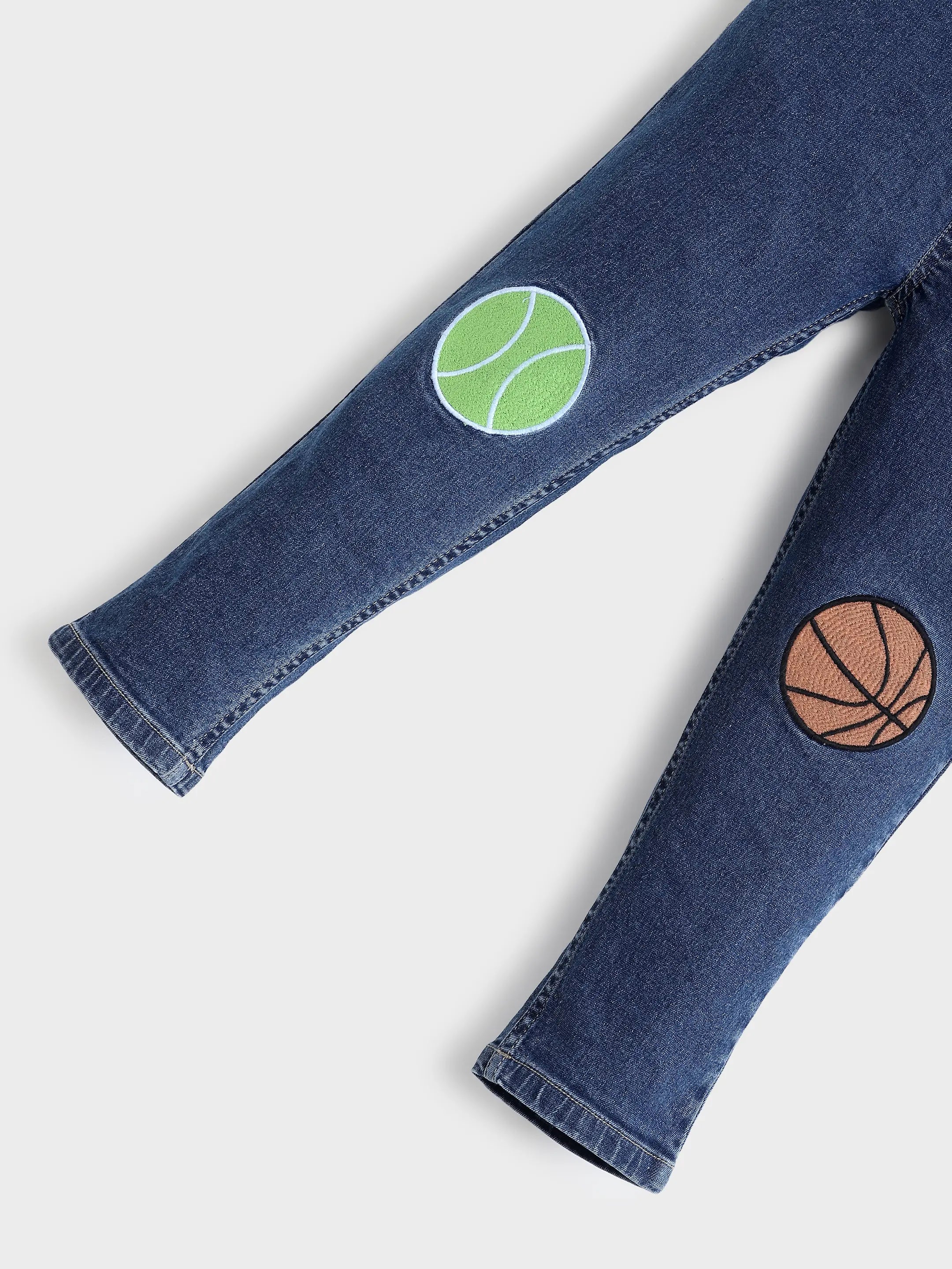 Boys Play Patch Denim Pants