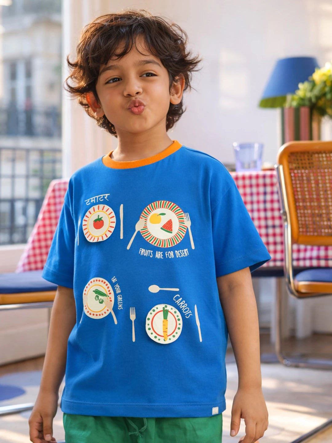 Healthy Meal Drop Shoulder Cotton Tee