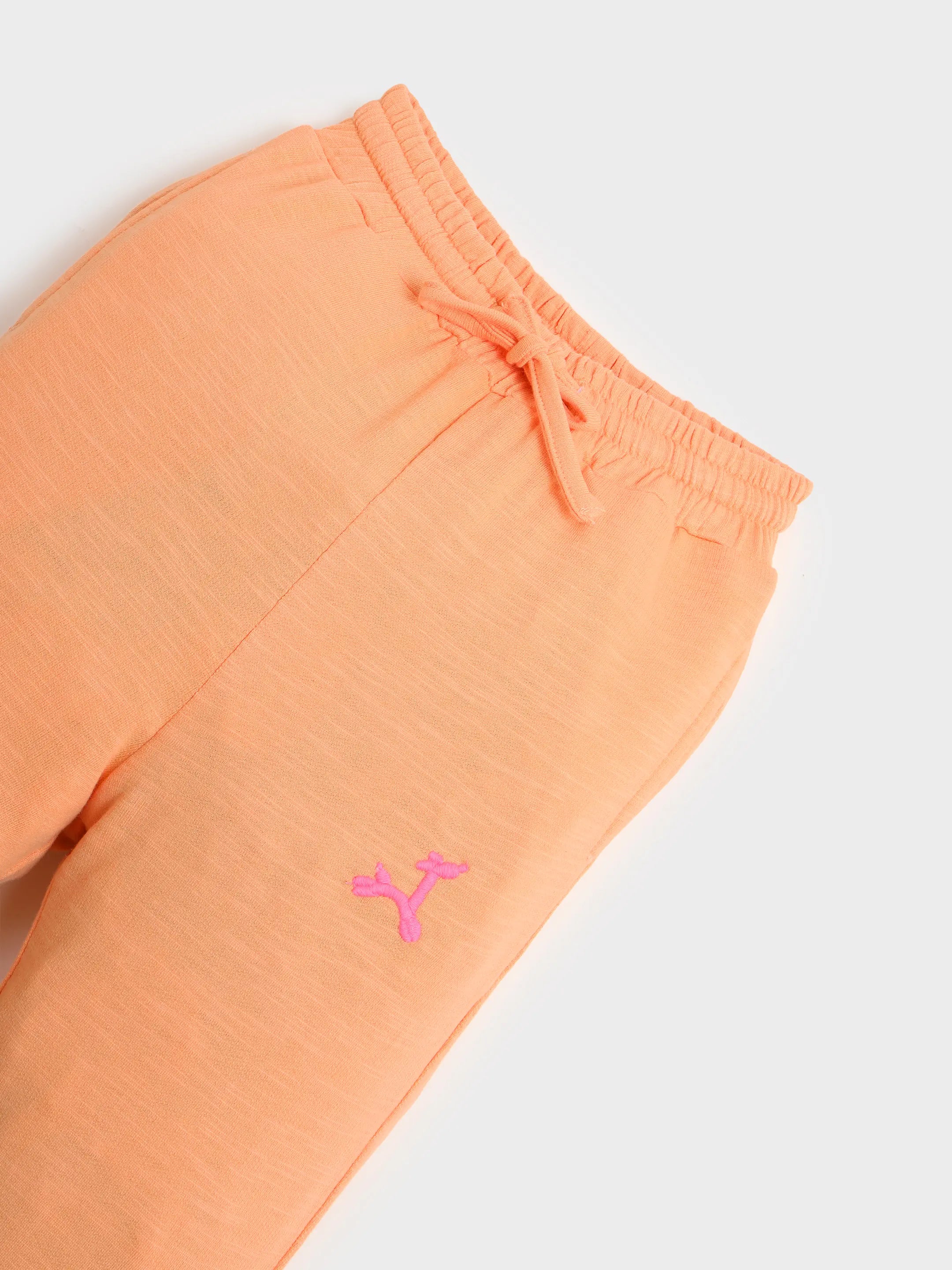 Peach Essential Jogger Pants for Kids