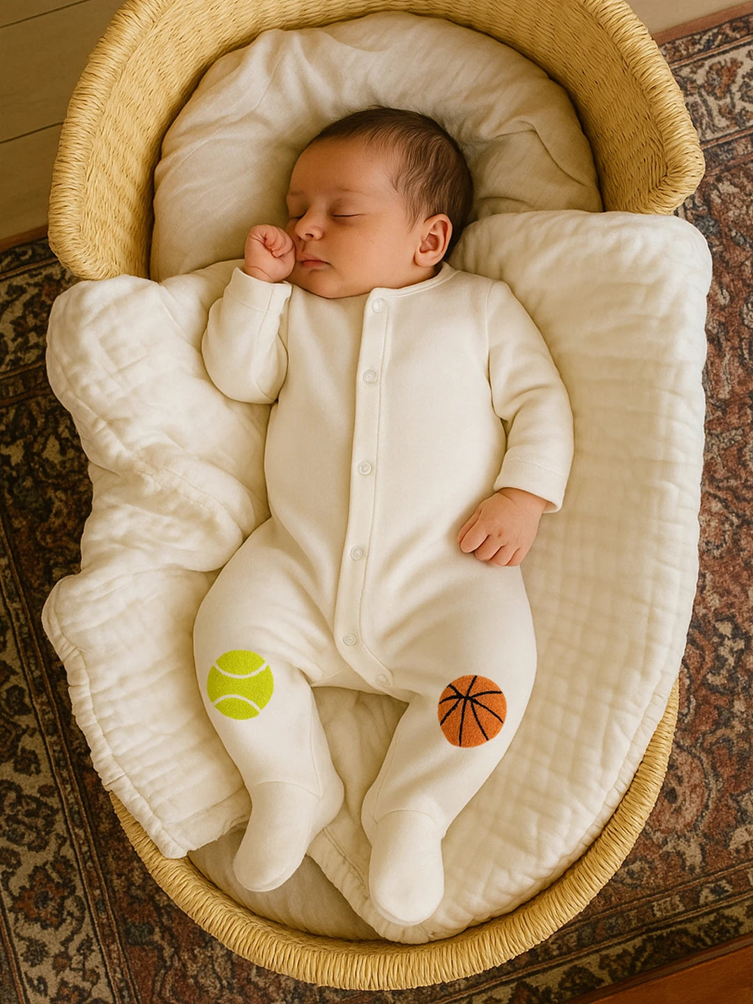 White Sporty Sleepsuit