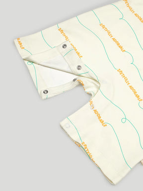 Gentle Waves Sleeveless Baby Girls Romper