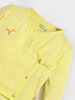 Soft Sunshine Cotton Baby Jhabla Set for Boys