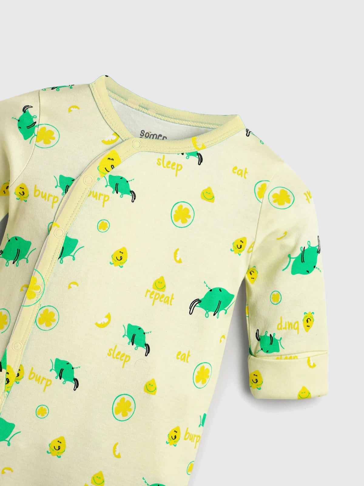 Printed Cotton Footed Sleepsuit