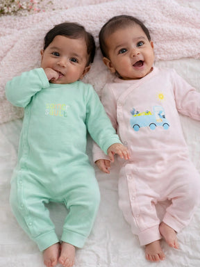 Bundle of Hug Printed Sleepsuit Multipack