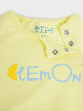 Lemon Graphic Baby Boys Bodysuit Set