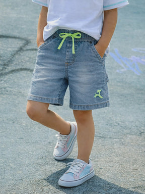 Boy Knee Length Shorts Blue 1428